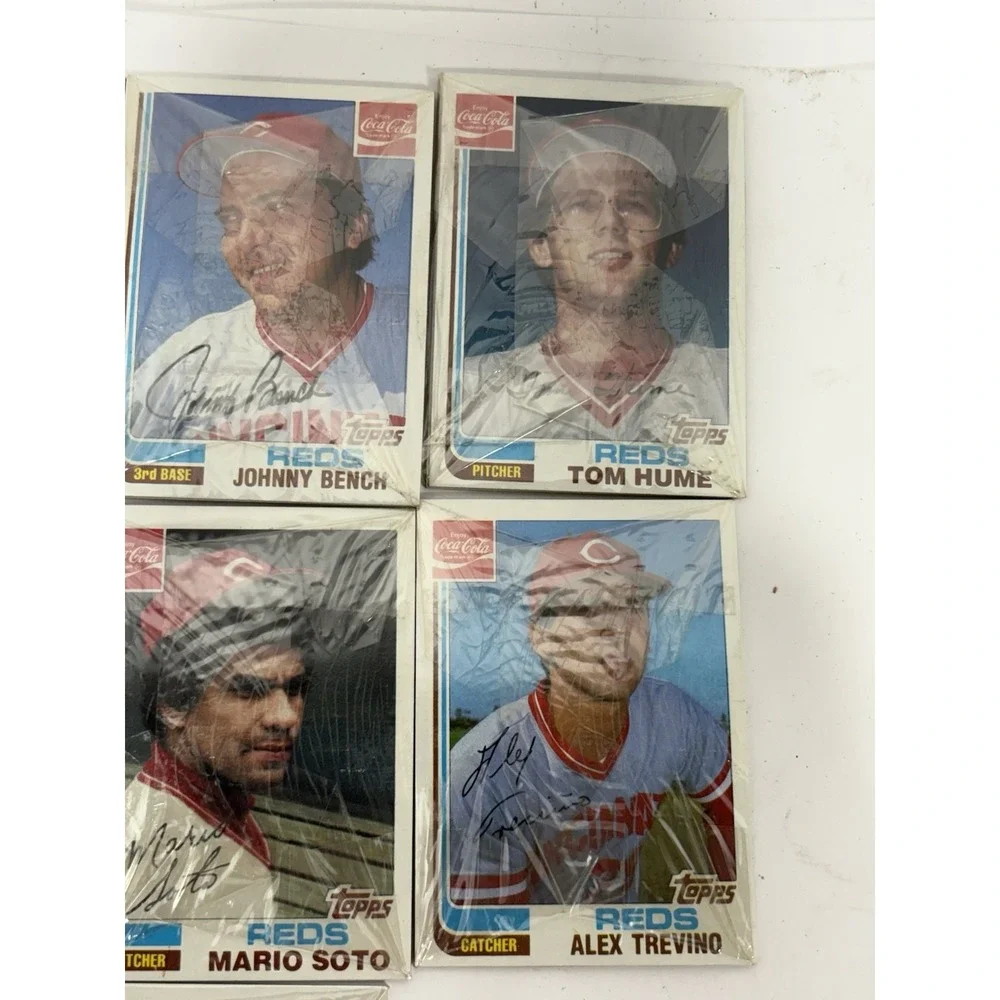 1982 TOPPS COKE COCA-COLA Lot Of 10 Cards CINCINNATI‎ REDS Players Lot #4